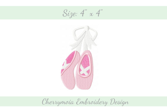 Ballet Slippers Embroidery