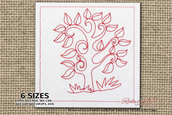 Family Tree Pattern Bluework Review for Seasonal Embroidery