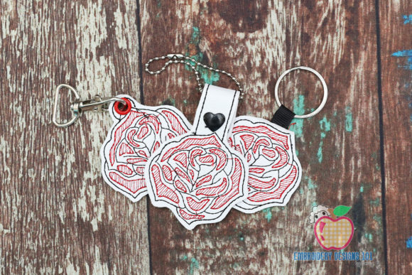 Red Rose ITH Keyfob: A Seasonal Embroidery Designer's Review